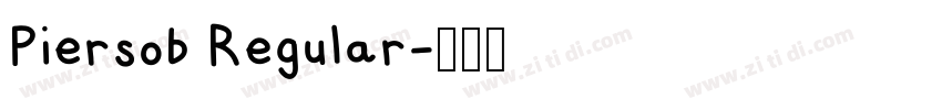 Piersob Regular字体转换